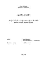 Research Papers 'Eiropas Savienības pieejamo finansējumu finansiāla analīze Latvijas tautsaimniec', 1.