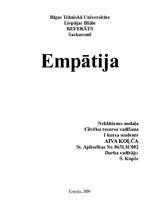 Research Papers 'Empātija', 1.