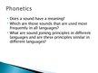 Presentations 'Phonetics and Phonology', 6.