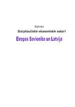 Research Papers 'Eiropas Savienība un Latvija', 1.