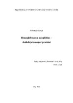 Research Papers 'Hemoglobīns un mioglobīns – skābekļa transportproteīni', 1.