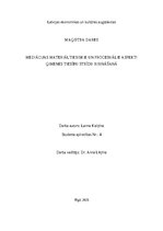 Samples 'MEDIĀCIJAS MATERIĀLTIESISKIE UN PROCESUĀLIE ASPEKTI ĢIMENES TIESĪBU STRĪDU RISIN', 1.