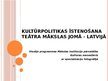 Presentations 'Kultūrpolitikas īstenošana teātra mākslas jomā Latvijā', 1.