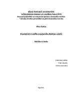 Term Papers 'Hipotekārā kredīta pieejamība Baltijas valstīs', 1.