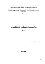 Essays 'Intelektuālā īpašuma aizsardzība', 1.