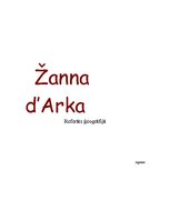 Summaries, Notes 'Žanna d'Arka', 1.