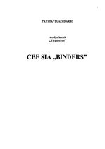 Research Papers 'Ceļu būves firma SIA "Binders"', 1.