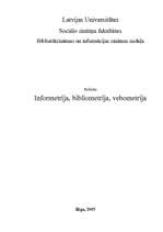 Research Papers 'Infometrija, bibliometrija, vebometrija', 1.