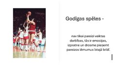 Presentations 'Kas ir godīga spēle?', 2.