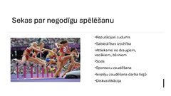 Presentations 'Kas ir godīga spēle?', 5.