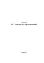 Research Papers 'APT - Arbitrage Pricing Theory / Model', 1.