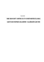 Research Papers 'Microsoft Office un OpenOffice.org lietojumprogrammu salīdzinājums', 1.