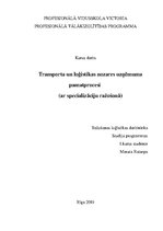 Research Papers 'Transporta un loģistikas nozares uzņēmuma pamatprocesi', 1.