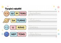 Presentations 'Latviešu valodas rakstīšanas uzdevumi 1.–2. klasei', 13.