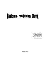 Research Papers 'Budisms - reliģija bez Dieva', 1.