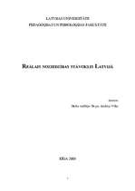 Research Papers 'Reālais noziedzības stāvoklis Latvijā', 1.
