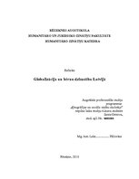 Essays 'Globalizācija un bērnu dzimstība Latvijā', 1.