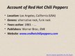 Presentations 'Red Hot Chili Peppers', 2.