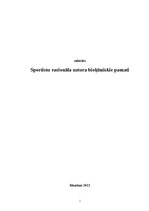 Research Papers 'Sportista racionāla uztura bioķīmiskie pamati', 1.