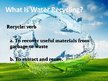 Presentations 'Water Recycling and Reuse', 2.