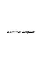 Summaries, Notes 'Kašmiras konflikts', 1.