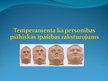Presentations 'Temperamenta kā personības psihiskās īpašības raksturojums', 1.