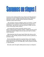 Summaries, Notes 'Dienvidamerikas savannas un stepes', 1.