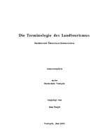 Research Papers 'Terminologie des Landtourismus', 1.