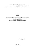 Research Papers 'Stresa pārvarēšanas paņēmieni pirmssacensību un sacensību posmā (15 - 18 gadus v', 1.