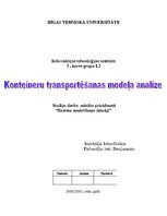 Research Papers 'Sistēmu modelēšanas līdzekļi', 1.
