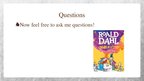 Presentations '"Charlie and the Chocolate Factory" by Roald Dahl', 11.