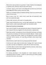 Essays 'Mobile phones at school: useful tool or distraction?', 8.
