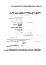 Term Papers 'Situatīvās trauksmainības savstarpejā saikne ar volejbolista darbību spēlē', 1.