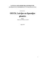 Research Papers 'OECD, Latvijas un Igaunijas piemērs', 1.