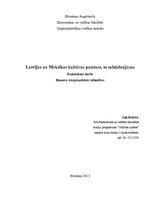 Summaries, Notes 'Latvijas un Meksikas kultūras pazīmes, to salīdzinājums', 1.