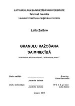 Research Papers 'Granulu ražošana saimniecībā', 1.