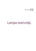 Research Papers 'Latvijas iedzīvotāji', 1.