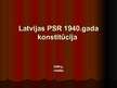 Presentations 'Latvijas PSR 1940.gada konstitūcija', 1.