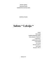 Business Plans 'IK salons "Leksija"', 1.