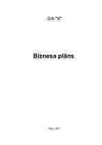 Business Plans 'Biznesa plāns uzņēmumam, kas nodarbojas ar piena produktu tirdzniecību', 1.
