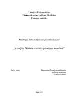 Research Papers 'Latvijas Bankas piemiņas monētas', 1.