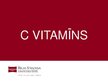 Presentations 'C vitamīns', 1.