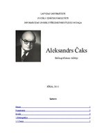 Summaries, Notes 'Aleksandra Čaka bibliogrāfiskais rādītājs', 1.