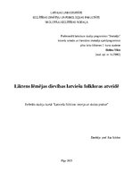 Research Papers 'Liktens lēmējas dievības latviešu folkloras atveidē', 1.