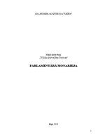 Essays 'Parlamentārā monarhija', 1.