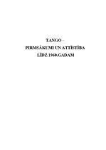 Research Papers 'Tango - pirmsākumi un attīstība līdz 1960.gadam', 1.