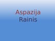Presentations 'Aspazija un Rainis', 1.