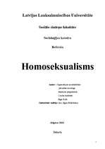 Research Papers 'Homoseksuālisms', 1.