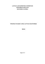 Research Papers 'Tūrisma nozares loma Latvijas ekonomikā', 1.