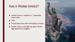 Presentations 'Rodas koloss', 2.